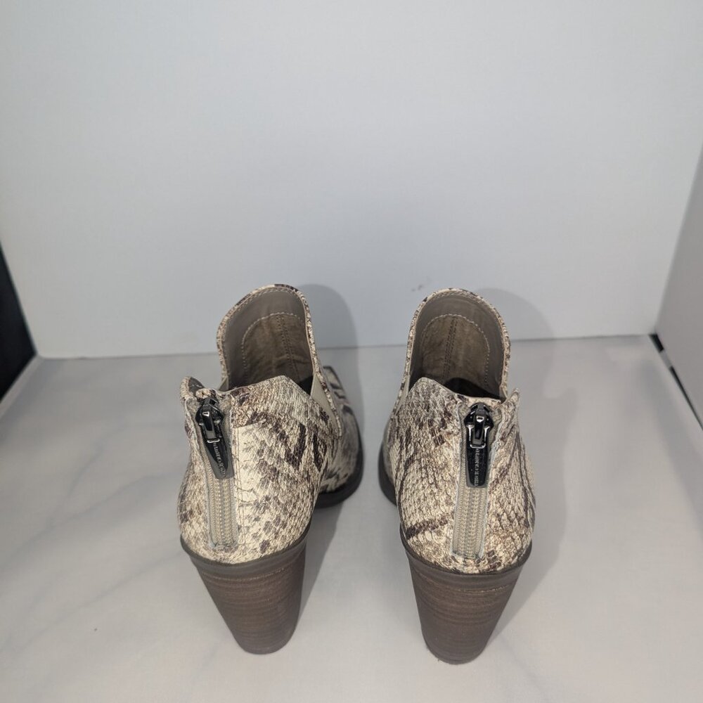 Vince Camuto Gradina Reptile Snake Print Booties - Picture 2 of 5